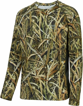 BASSDASH Men's Hunting Camo Performance Long Sleeve Shirt Fishing UPF50  FS13M