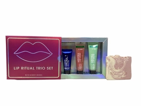 Bath & Body Works Lip Ritual Trio Set with a Himalayan Salts Springs Sample Soap