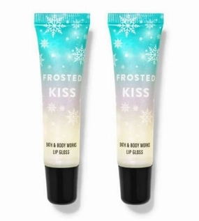 Bath Body Works Frosted Kiss Lip Gloss - Set of 2 (.47 Oz Each), Red