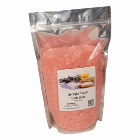 Bath Salts | 4lb Bag | Georgia Peach Scent | Bathing | Body Care | Beauty | Relaxation | Spa