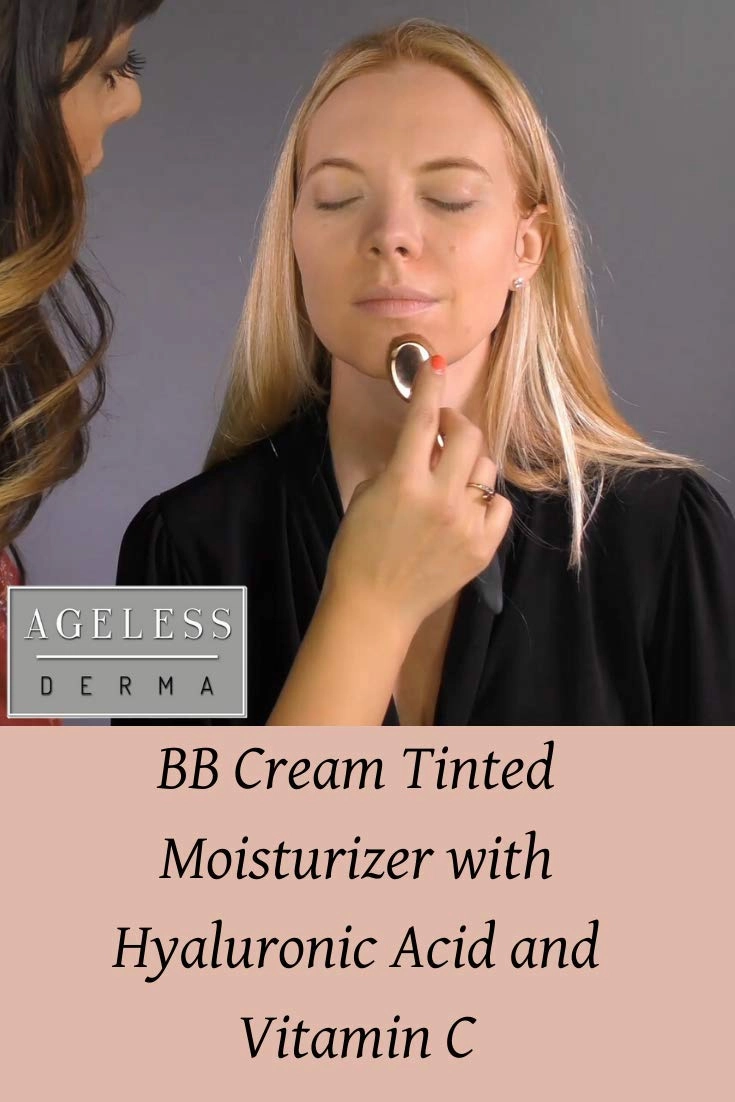 BB Cream Tinted Moisturizer Foundation with Hyaluronic Acid and Vitamin C. Made in USA