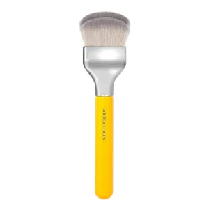 Bdellium Tools Professional Makeup Brush - Studio Series 972 Large Rounded Double Dome Blender - With Soft Synthetic Fibers, For Foundation Application & Blending (Yellow, 1pc)