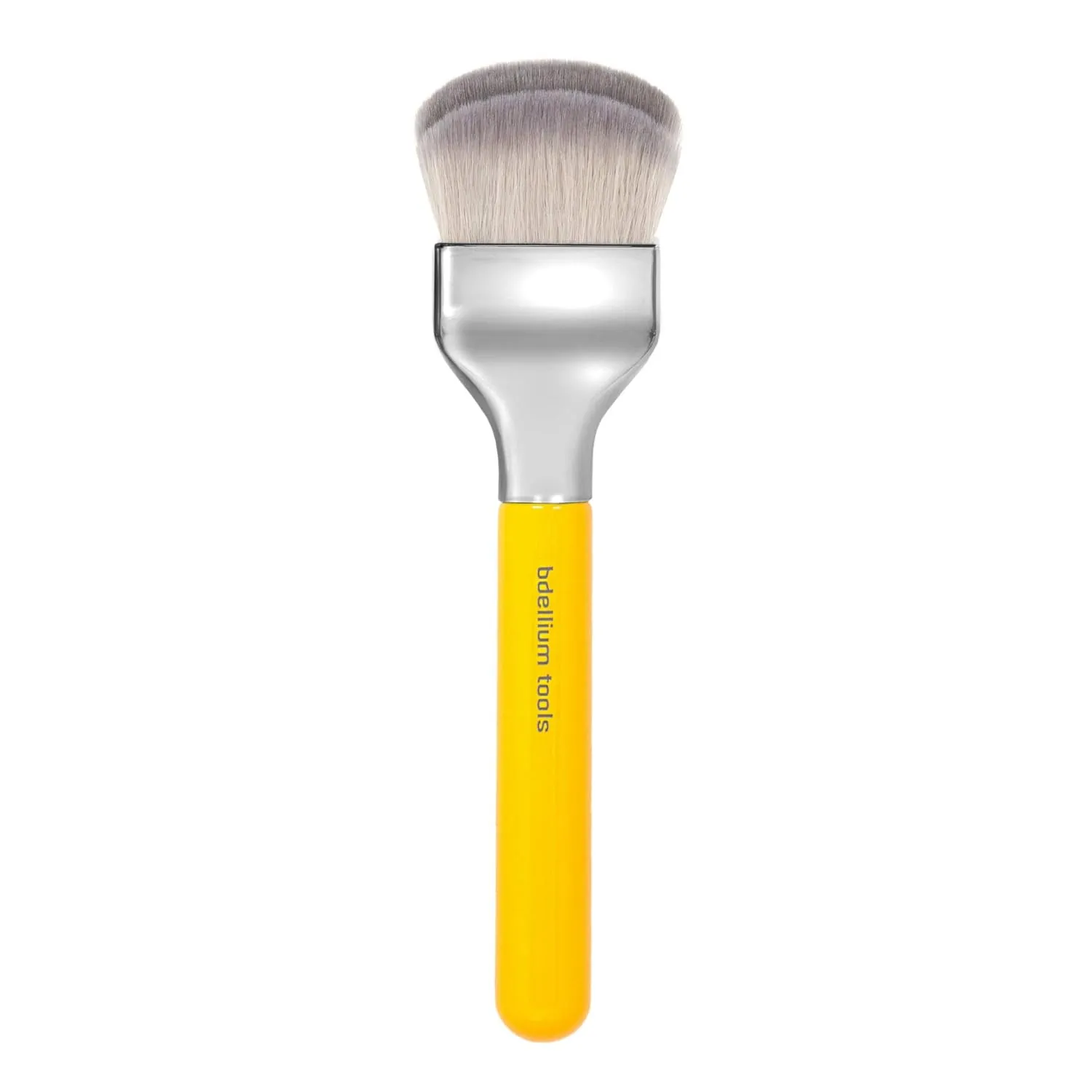 Bdellium Tools Professional Makeup Brush - Studio Series 972 Large Rounded Double Dome Blender - With Soft Synthetic Fibers, For Foundation Application & Blending (Yellow, 1pc)