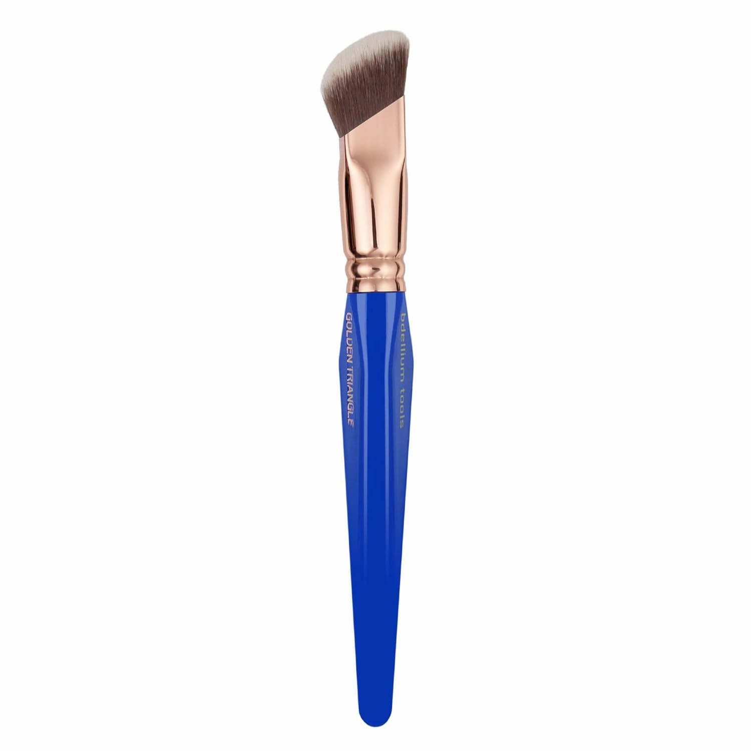 Bdellium Tools Professional Makeup Brush - Golden Triangle 967 Soft Square Foundation - With All-Vegan Synthetic Fibers, For Creating a Flawless Complextion (Blue, 1pc)