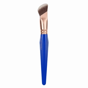 Bdellium Tools Professional Makeup Brush - Golden Triangle 967 Soft Square Foundation - With All-Vegan Synthetic Fibers, For Creating a Flawless Complextion (Blue, 1pc)