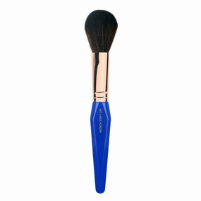 Bdellium Tools Professional Makeup Brush - Golden Triangle 980 Large Powder - With All Vegan and Soft Synthetic Fibers, For Airbrushed Finish (Blue, 1pc)