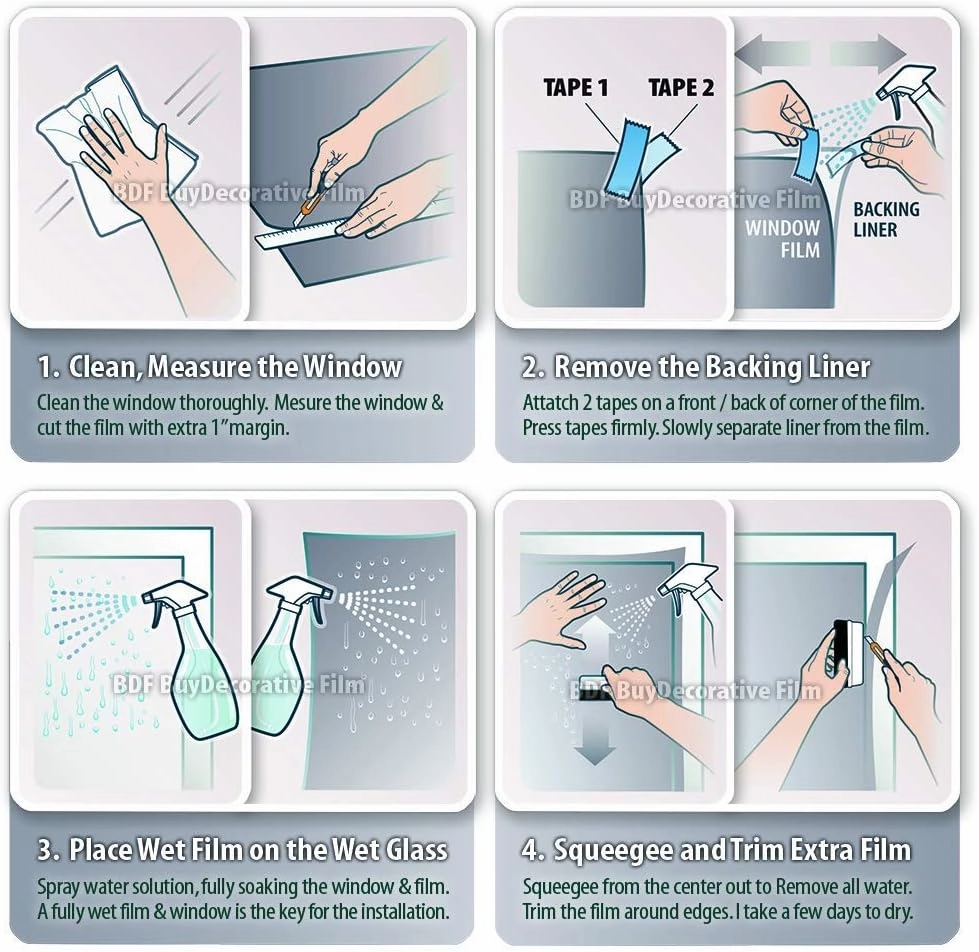 BDF S2M Window Film Clear UV Blocking - 24in X 24ft