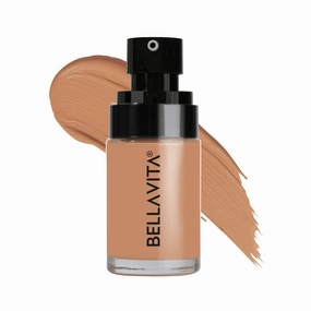BE.LLAVITA Hydmatte FX - Airbrush Liquid Foundation with SPF 50 and PA      for Radiant Finish | Infused with Hyaluronic Acid & Niacinamide| 16 hour oil control | Creaseless, Smooth Finish | 30 ML