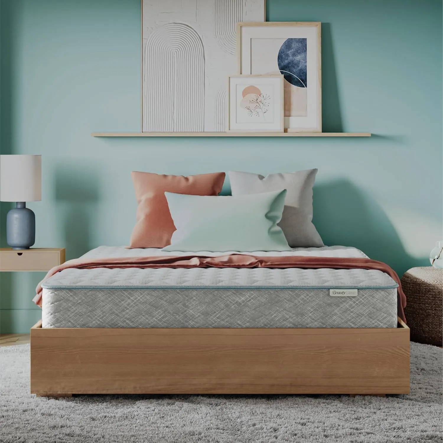 Beauty Sleep Midnight Slumber Medium 12" King Hybrid Mattress in a Box, Cooling, Breathable, and Pressure Relieving - 100 Night Trial, CertiPUR-US Certified and 10 Year Limited Warranty