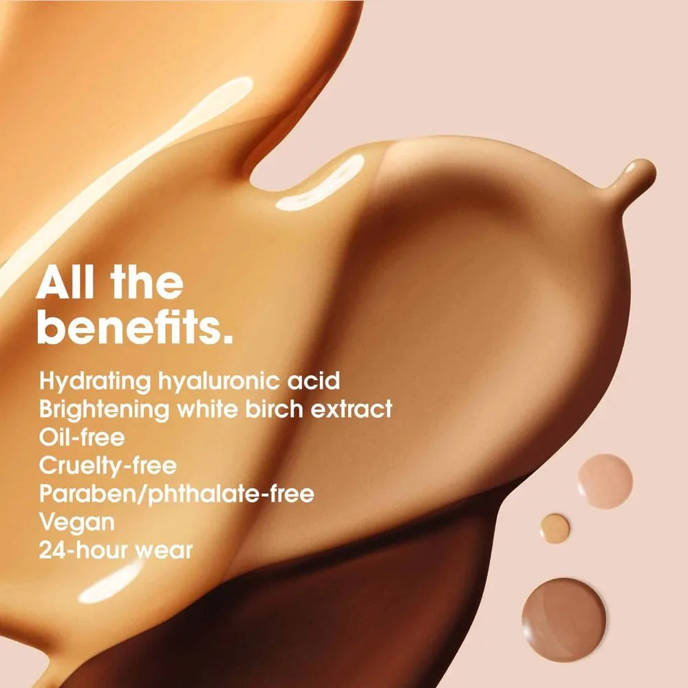Beautyblender Bounce Liquid Whip Long Wear Foundation, Full Coverage Natural Matte Makeup Foundation, Oil Free 24 Hour Wear, 1.40 N Light Neutral