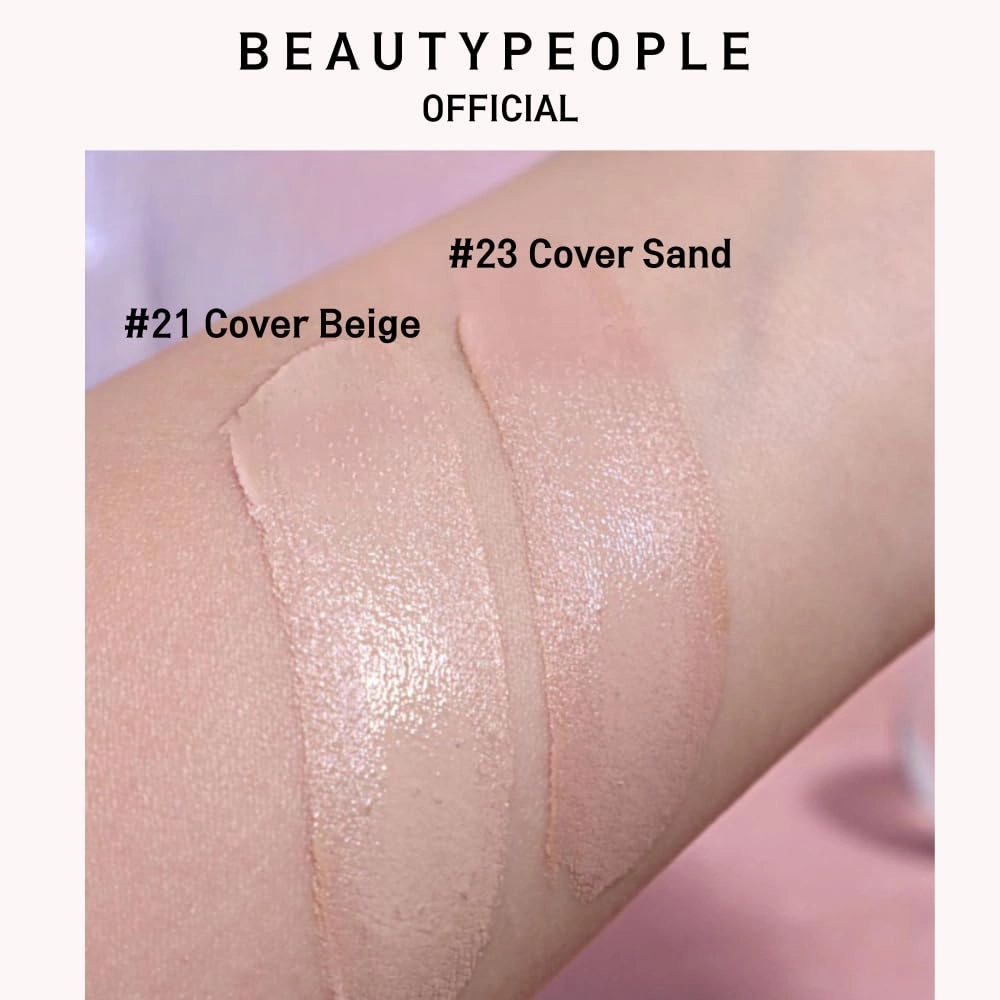 BEAUTYPEOPLE Full Cover Cushion Natural Long Lasting Make Up Liquid Foundation_#21 Cover Sand_Ver2