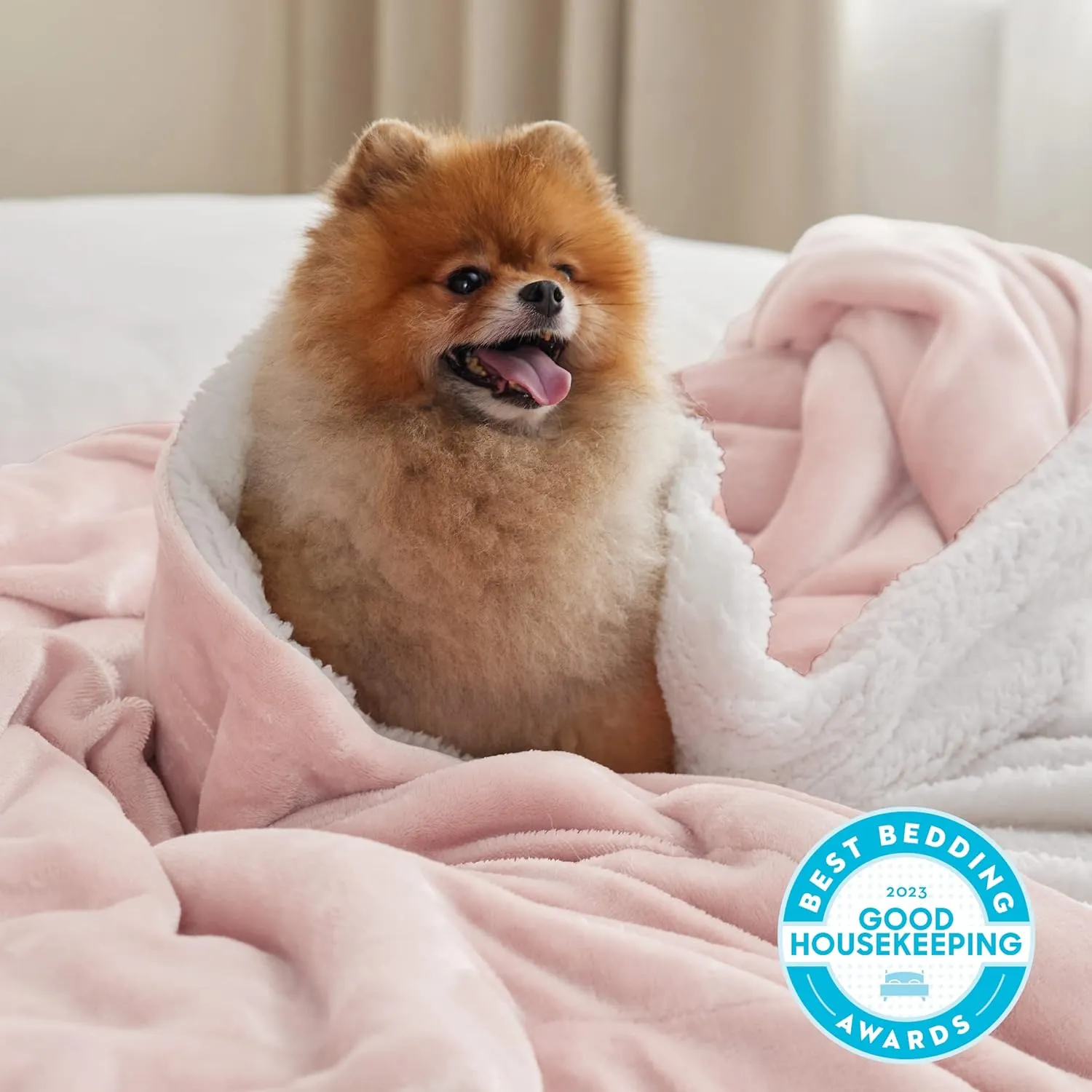 Bedsure Sherpa Fleece Throw Blanket for Couch - Thick and Warm, Soft Fuzzy Plush Throw Blanket for Winter, Pink, 50x60 Inches