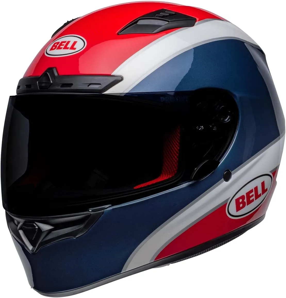 BELL Qualifier DLX MIPS Street Helmet (Classic Gloss Navy/Red - Medium)