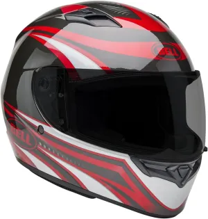 BELL Qualifier Full-Face Motorcycle Helmet (Gloss Conduit Charcoal/Candy Red - Medium)