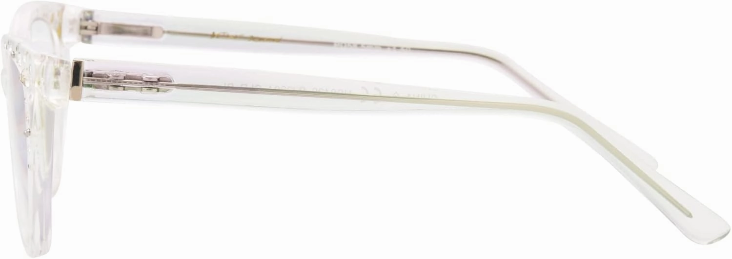 Betsey Johnson Women's Iced Cat Eye Blue Light Reading Glasses, Clear, 51 mm   0