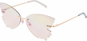 Betsey Johnson Women's Take Flight Butterfly Sunglasses