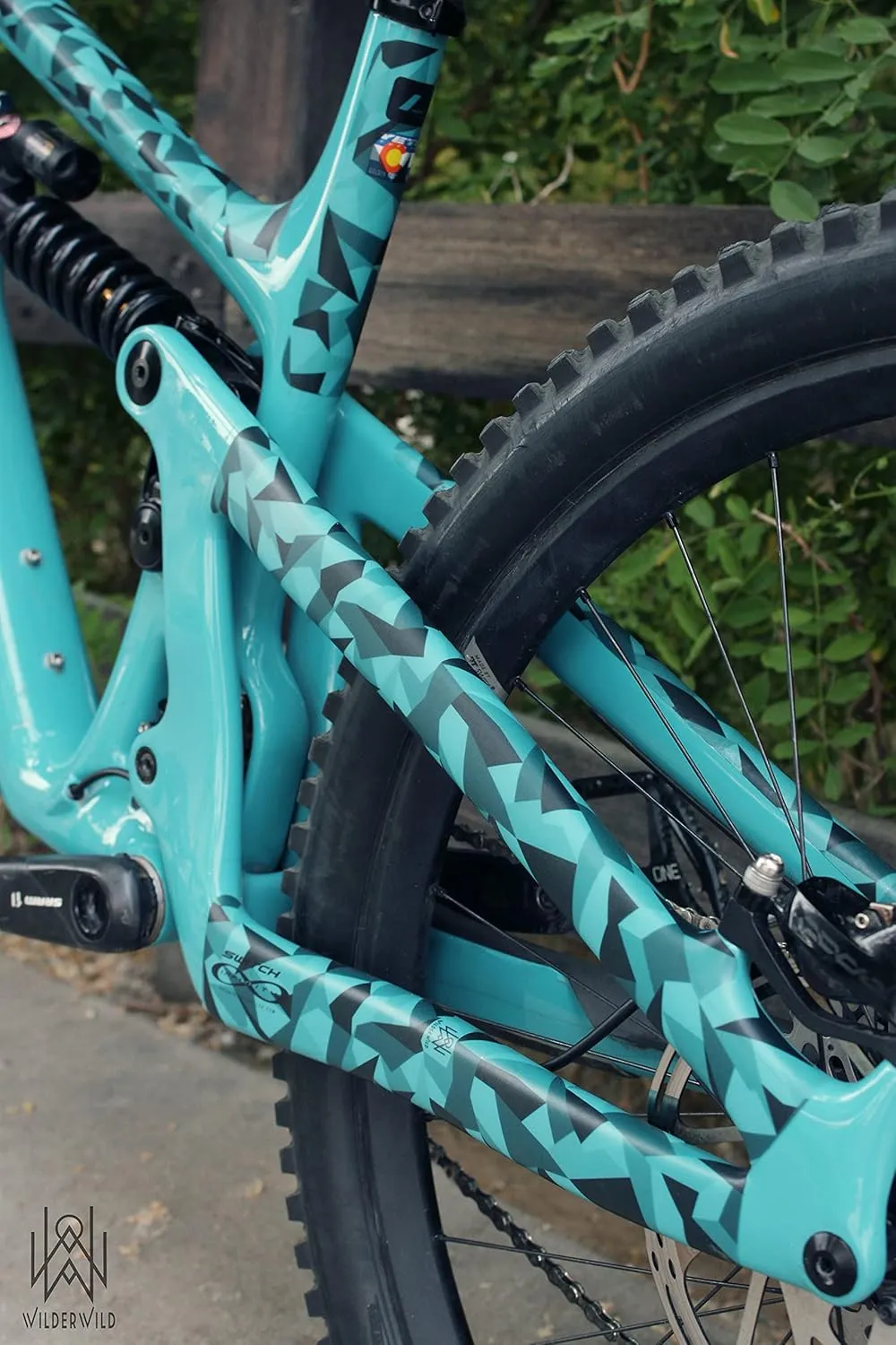 Bike Frame Protection Tape- High Impact Clear Vinyl Wrap Includes Tool (4”x72) Bicycle Frame Protector, Mountain Bike Frame Guard Chainstay Protector