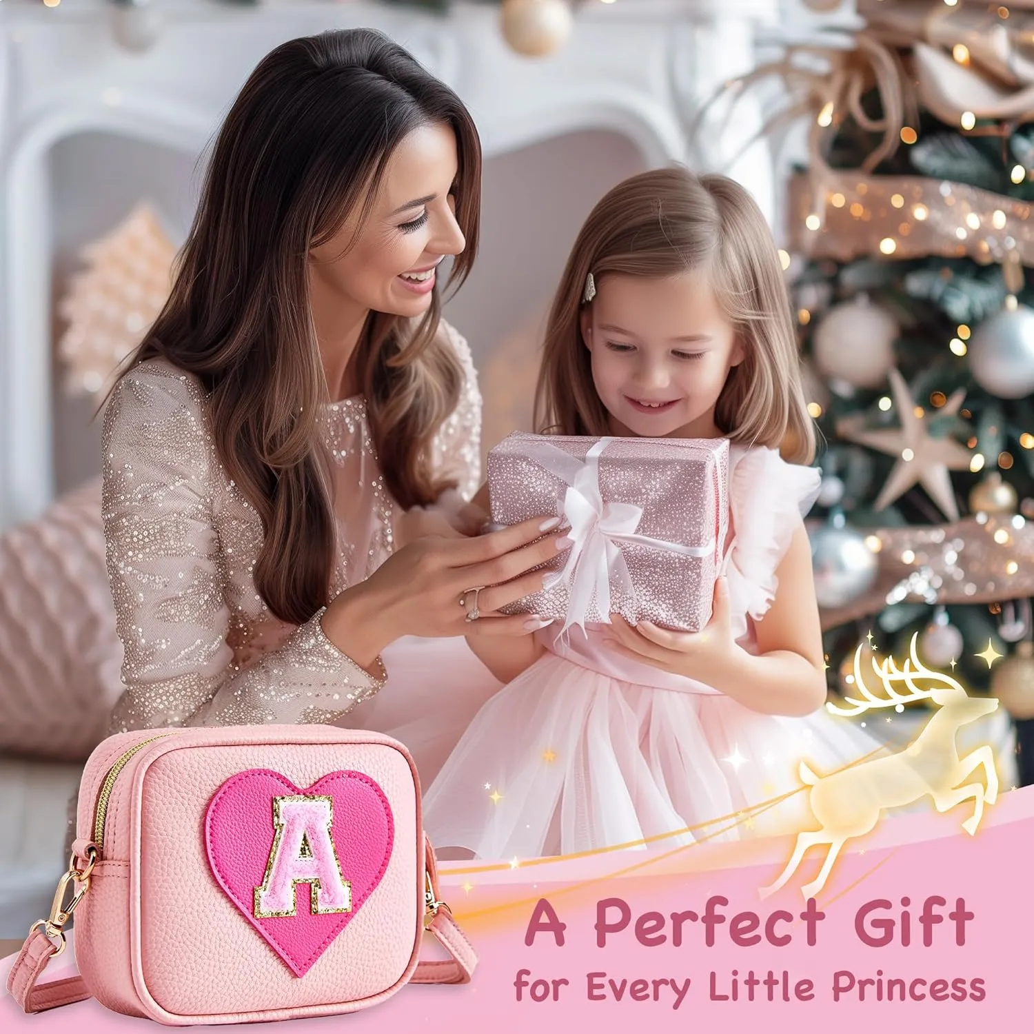 Birthday Gifts for Girls, Toddler Purse Little Girl Crossbody Bag Personalized Gift for Girls 3-12 Year Old