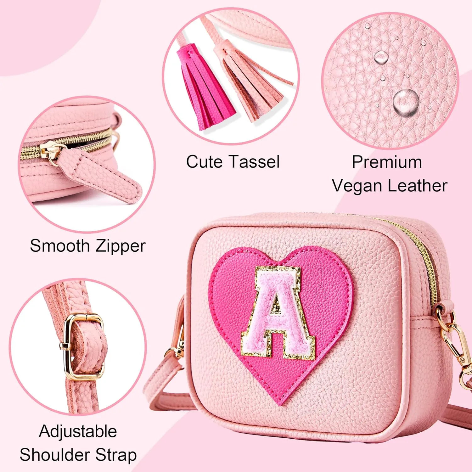 Birthday Gifts for Girls, Toddler Purse Little Girl Crossbody Bag Personalized Gift for Girls 3-12 Year Old