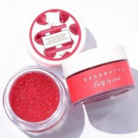 BK Generic Raspberry Slush Fruity Lip Scrub | 100% Vegan help dark and dry lips chapped lips For Men & Women