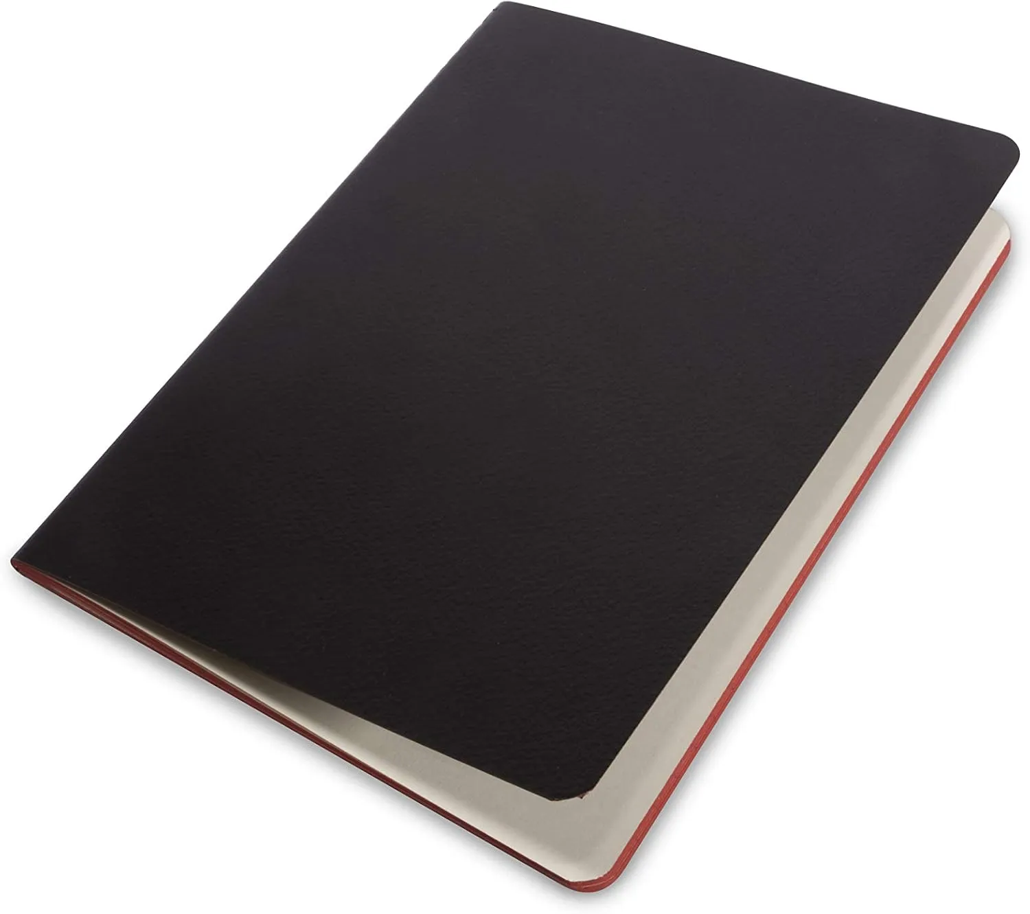 Black Oriente Notebook A5 14.8 x 21 cm. Singer Wire, 80 g/m² FSC Paper, 1R Inner Lines, Ideal for School and Office, Soft Cover Colour: Black, Red Lip