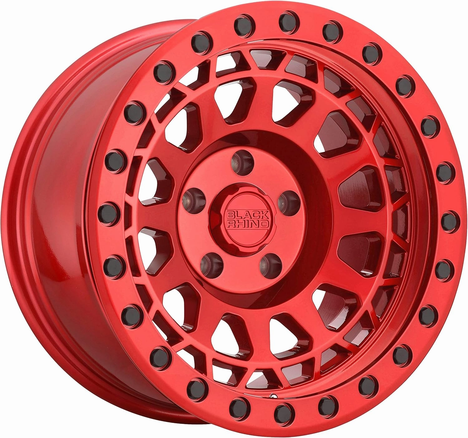 Black Rhino PRIMM 17" Inch 5x127 Wheel Rim 17x9  0mm Candy RED