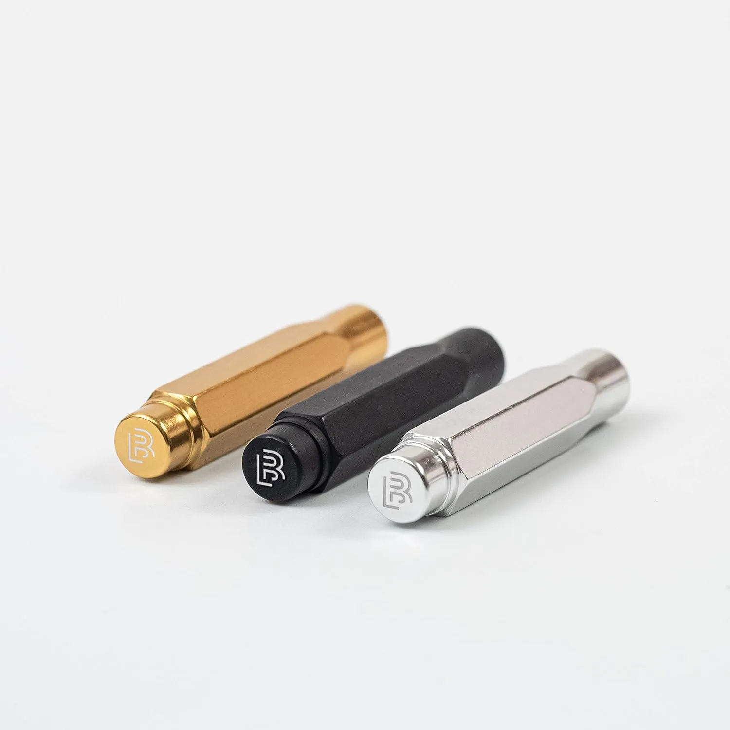 Blackwing Point Guards - Set of 3, Protects Pencil Points, Mixed Color Pack (Gold, Silver, and Black), Lightweight Machined Aluminum