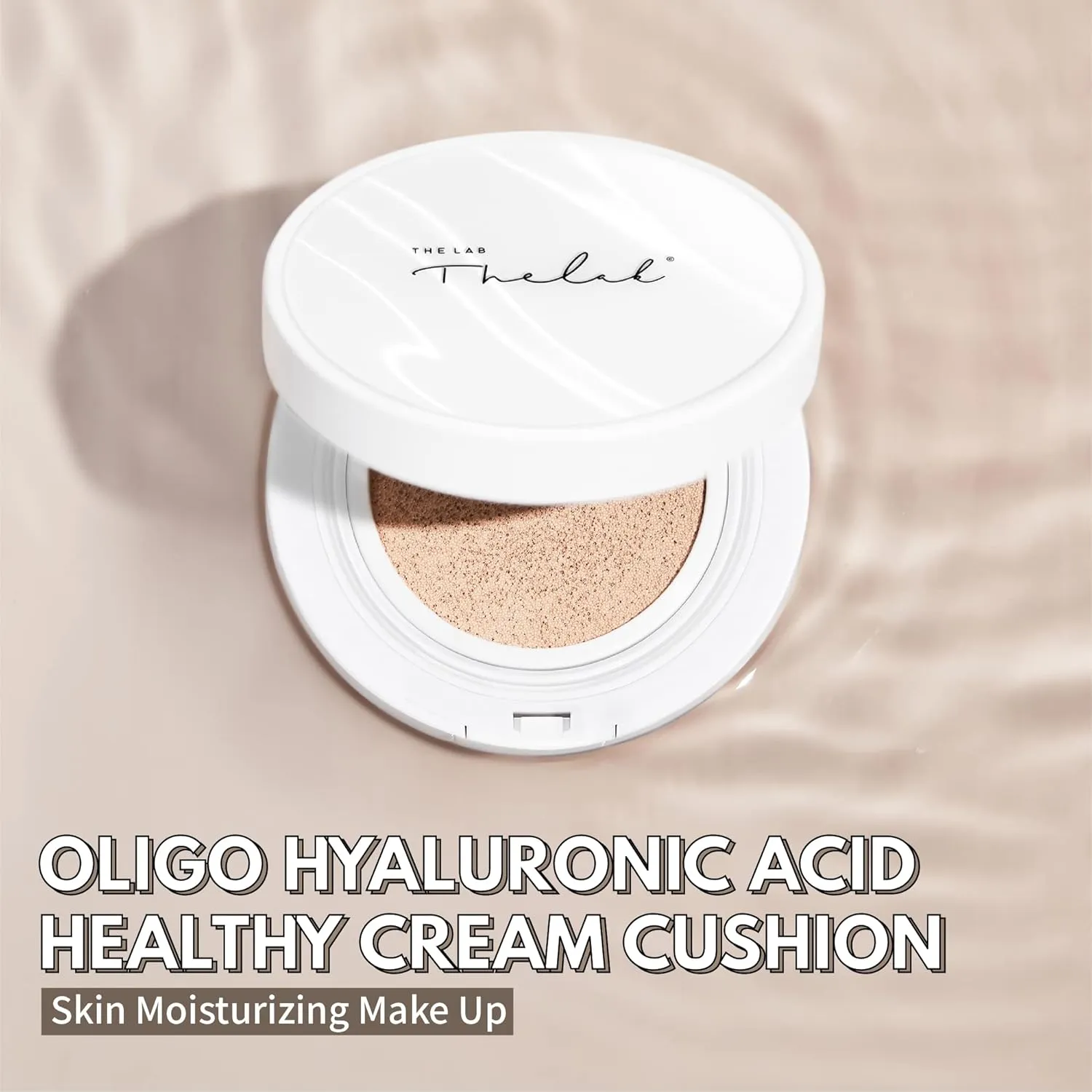 BLANC DOUX Oligo Hyaluronic Acid Healthy Cream Cushion (01 Ivory), Sleek, Portable, and Functional Makeup to Protect and Keep Your Skin Moisturized