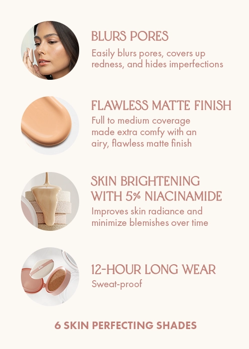 blk airy matte cushion foundation