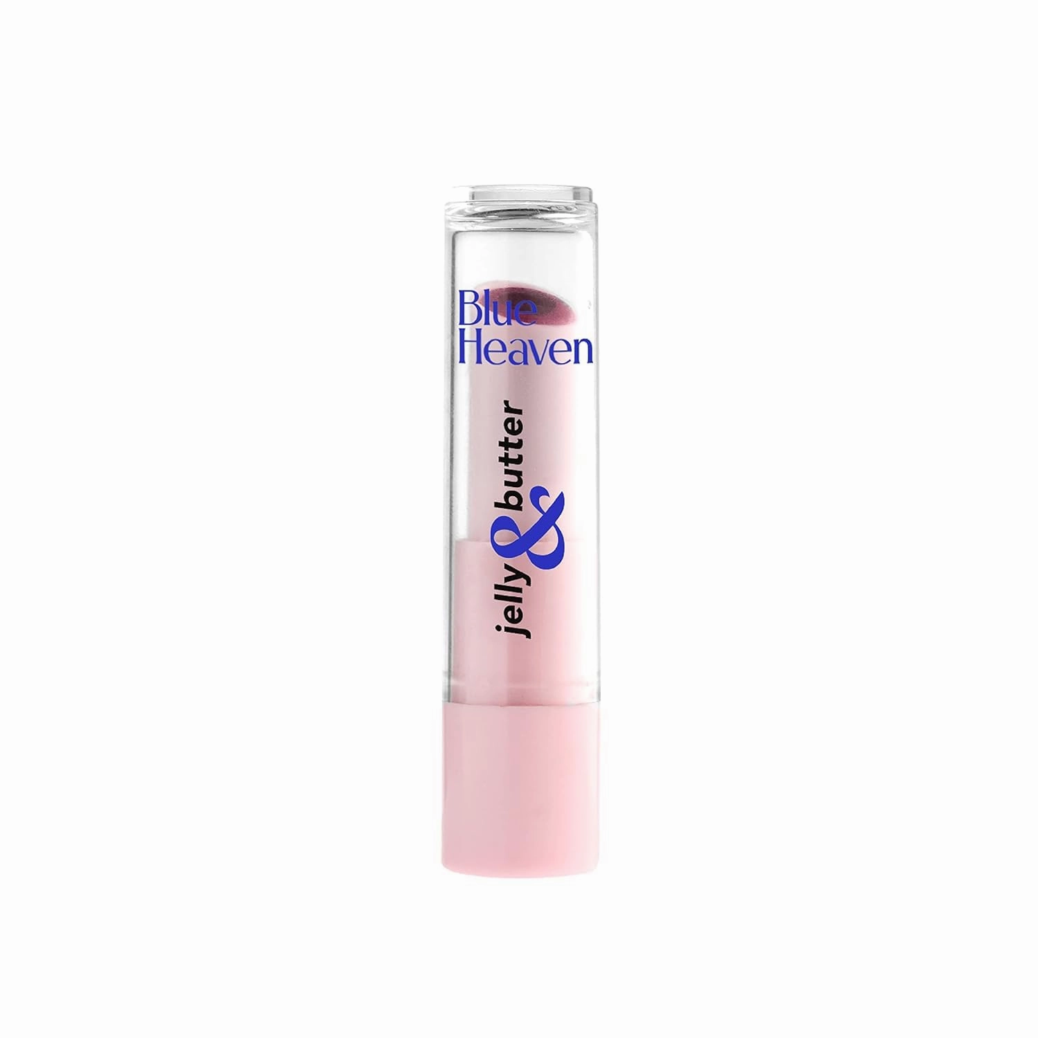 Blu.e Hea.ven Jelly & Butter Moisturising Lip Balm, Hydrating Tinted Lip Balm with Jojoba Oil, Shea Butter & Vitamin E for Dry & Chapped Lips, Pink Rose, 3g