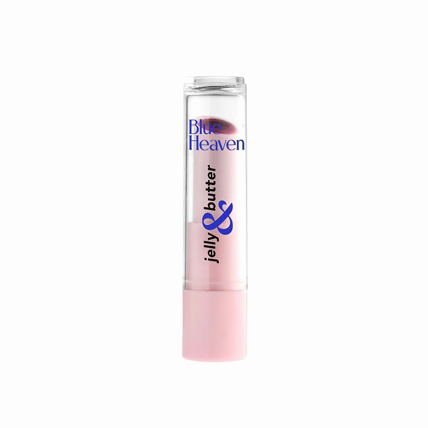 Blu.e Heaven Jelly & Butter Moisturising Lip Balm, Hydrating Tinted Lip Balm with Jojoba Oil, Shea Butter & Vitamin E for Dry & Chapped Lips, Pink Rose, 3g