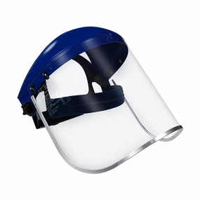 Blue Eagle Full Face Impact Resistant Safety Faceshield (B1BL FC48) | Clear | Extrusion-Grade Polycarbonate Visor | 1 Set   Replacement Visor