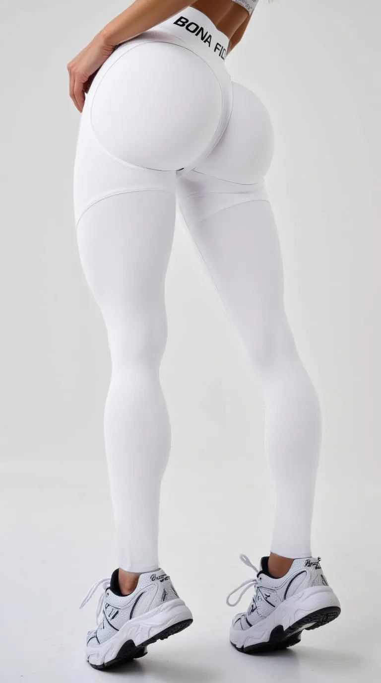 Bona Fide Butt Lifting Leggings for Women - Scrunch Butt Leggings High Waisted Tummy Control - Gym Workout Yoga Pants