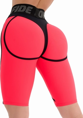 Bona Fide Premium Quality High Waist Biker Shorts for Women with Push Up - Womens Butt Lifting Shorts for Gym, Workout