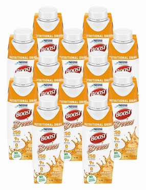 Boost Breeze Nutritional Drink Orange 8 Fl Oz (Pack of 12)