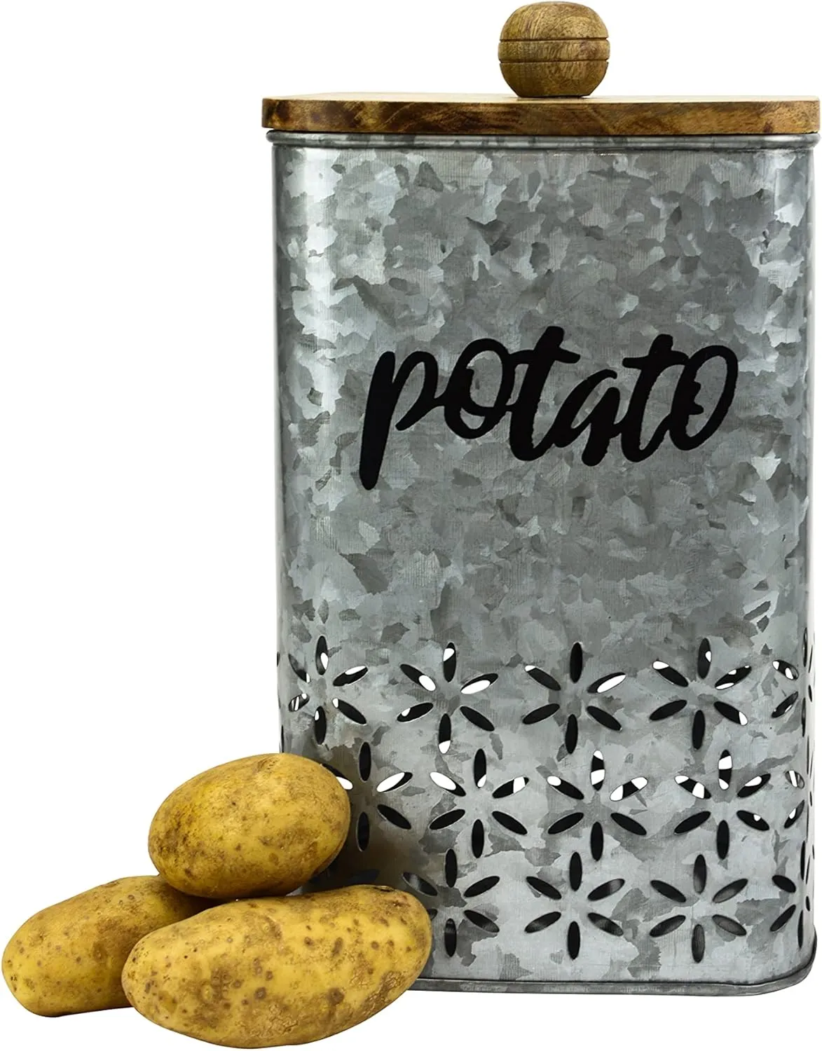 Boston Warehouse Root Vegetable Storage Set for Potatoes, Onions, and Garlic