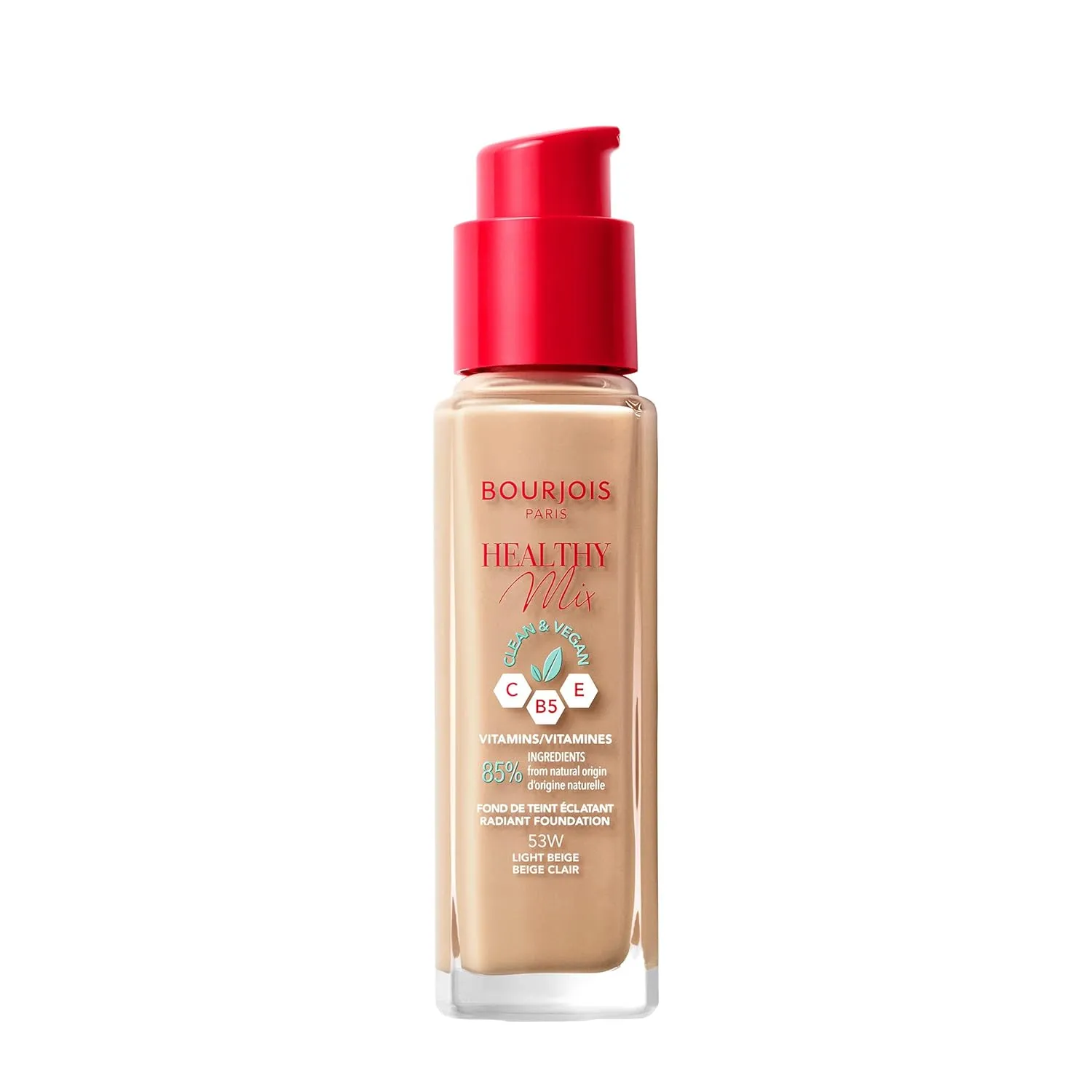 Bourjois Healthy Mix Clean & Vegan Foundation - 53W Light Beige