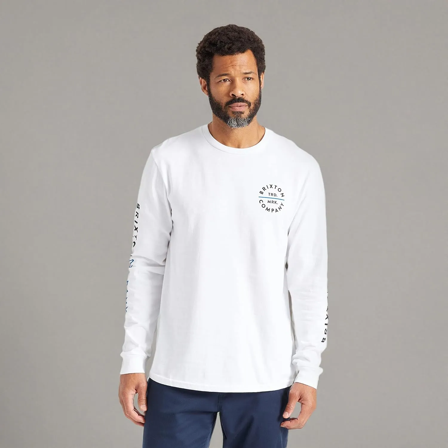 Brixton Men's Pledge Long Sleeve Standard T-Shirt