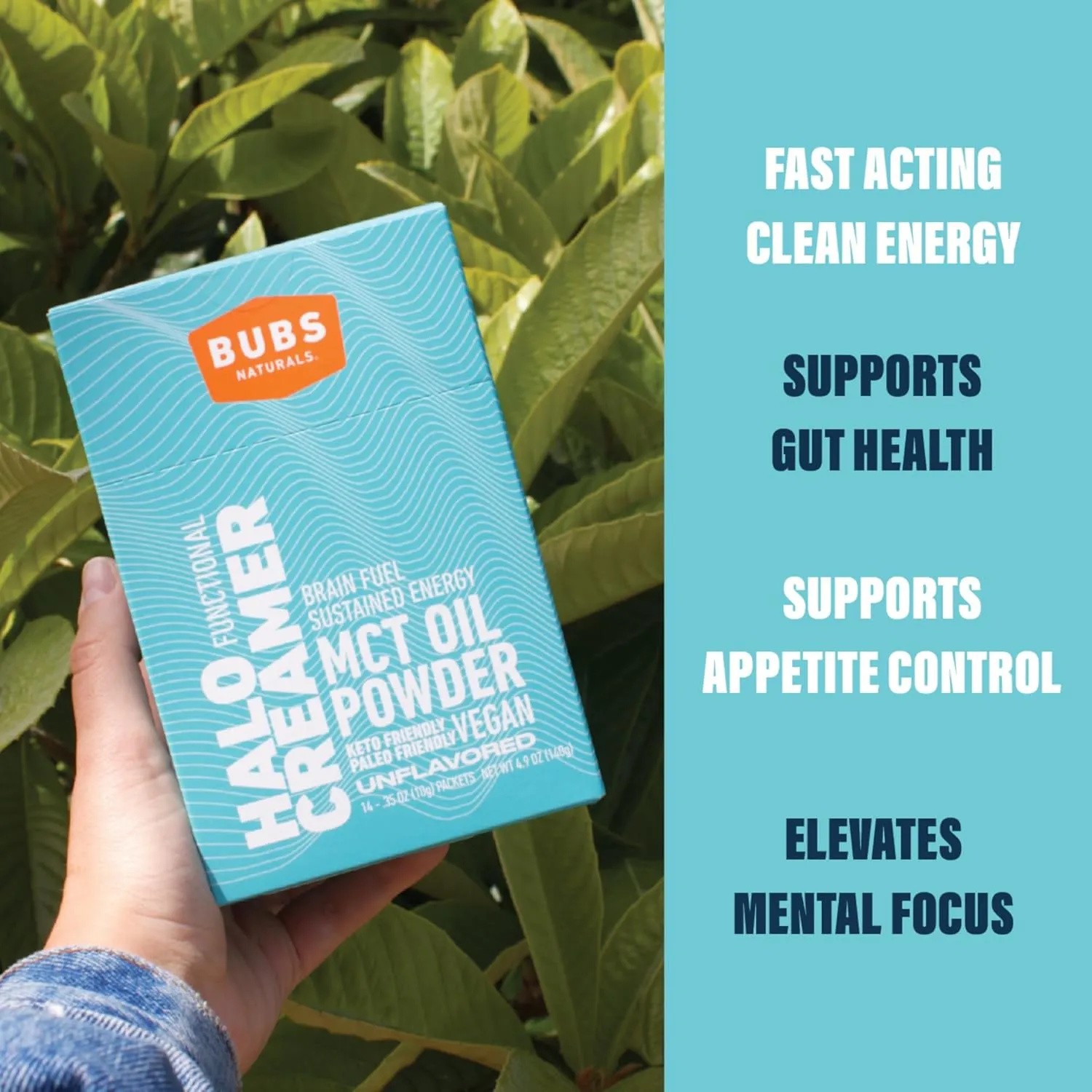 BUBS Naturals MCT Oil Powder - Medium Chain Triglycerides - Keto Vegan & Paleo Friendly - Healthy Coconut Fats   Low Carb - Dairy-Free Energy Source - Perfect for Coffee, Protein Shakes & Baked Goods