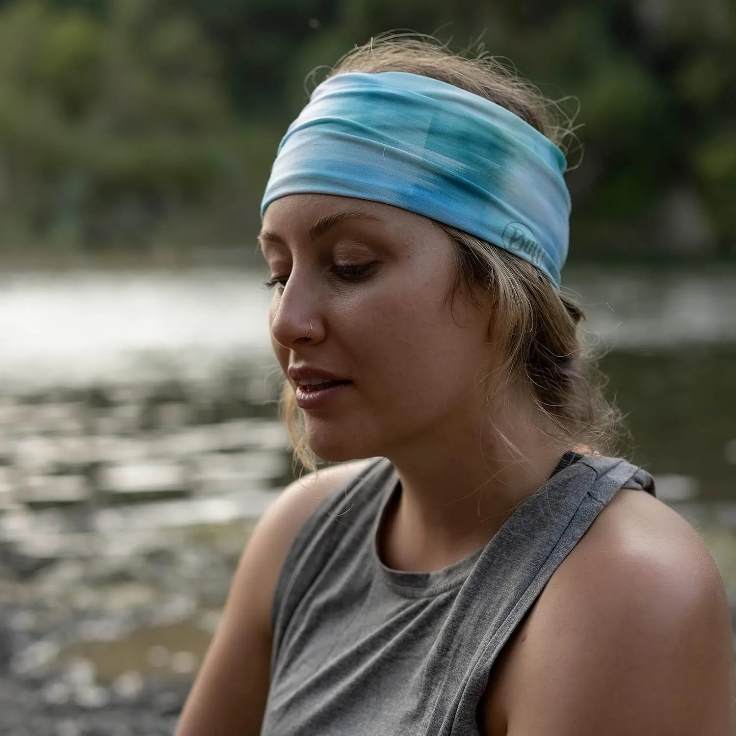 BUFF CoolNet UV Half Neck Gaitor, UPF 50 Sun Protection, Breathable, Versatile, Quick Dry Face Mask, Bright Color, Adult Size