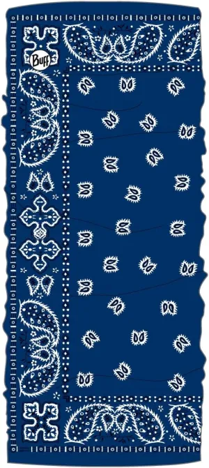 BUFF CoolNet UV Neck Gaiter, UPF 50 Sun Protection, Breathable, Versatile, Quick Dry Face Mask, Black & Blue, Adult Size