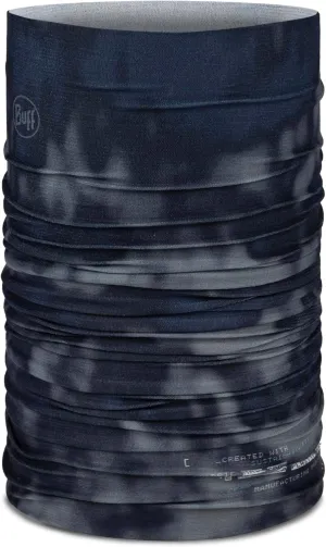 BUFF CoolNet UV Neck Gaiter, UPF 50 Sun Protection, Breathable, Versatile, Quick Dry Face Mask, Black & Blue, Adult Size