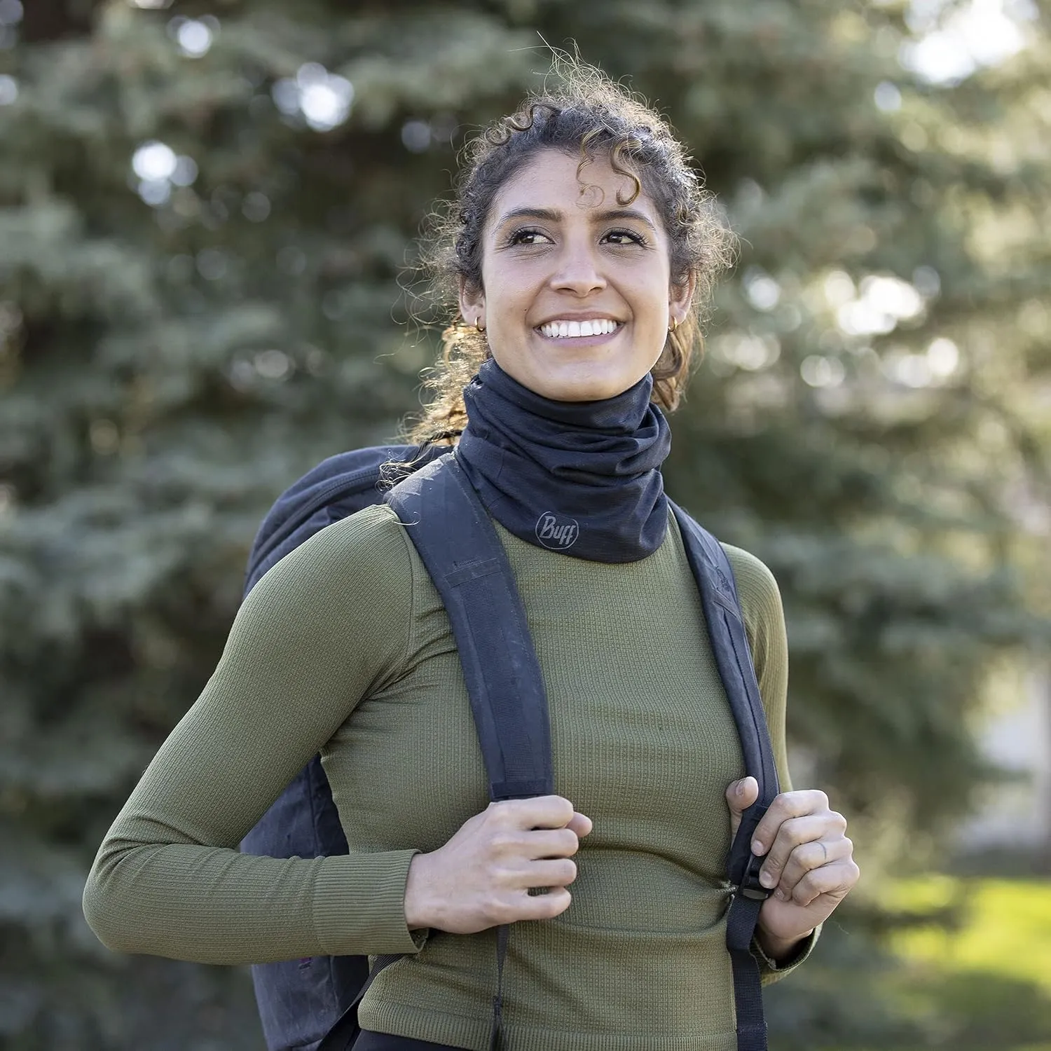 BUFF CoolNet UV Neck Gaiter, UPF 50 Sun Protection, Breathable, Versatile, Quick Dry Face Mask, Solid Colors, Adult Size