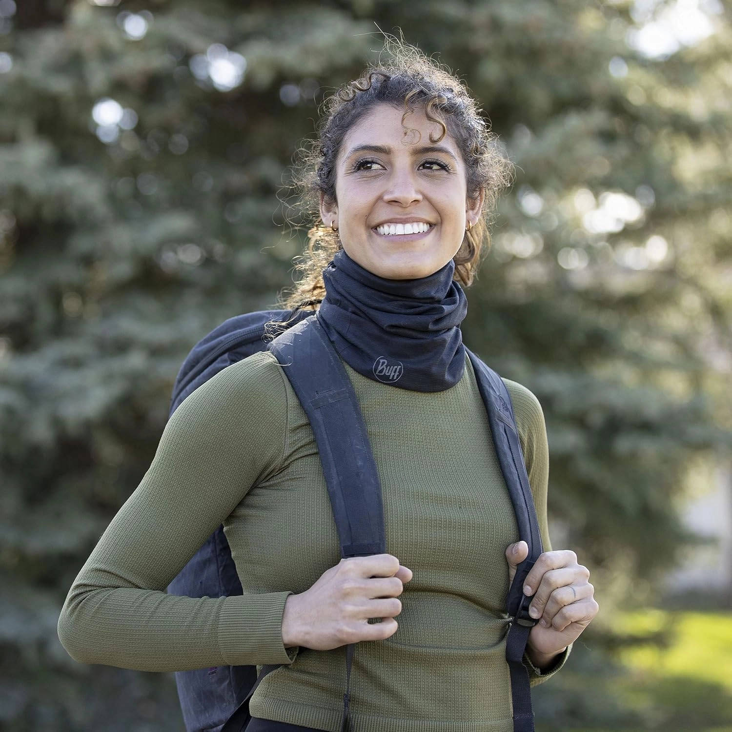 BUFF CoolNet UV Neck Gaiter, UPF 50 Sun Protection, Breathable, Versatile, Quick Dry Face Mask, Solid Colors, Adult Size