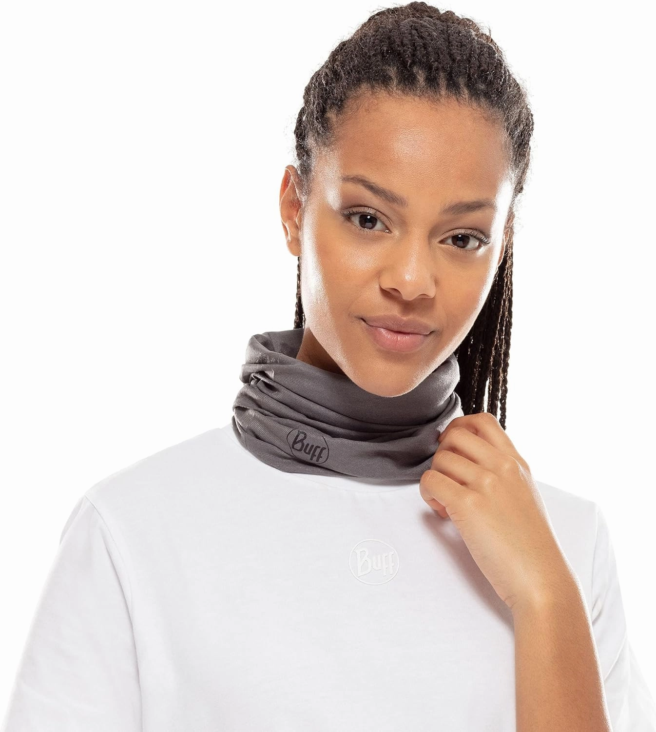 BUFF CoolNet UV Neck Gaiter, UPF 50 Sun Protection, Breathable, Versatile, Quick Dry Face Mask, Solid Colors, Adult Size