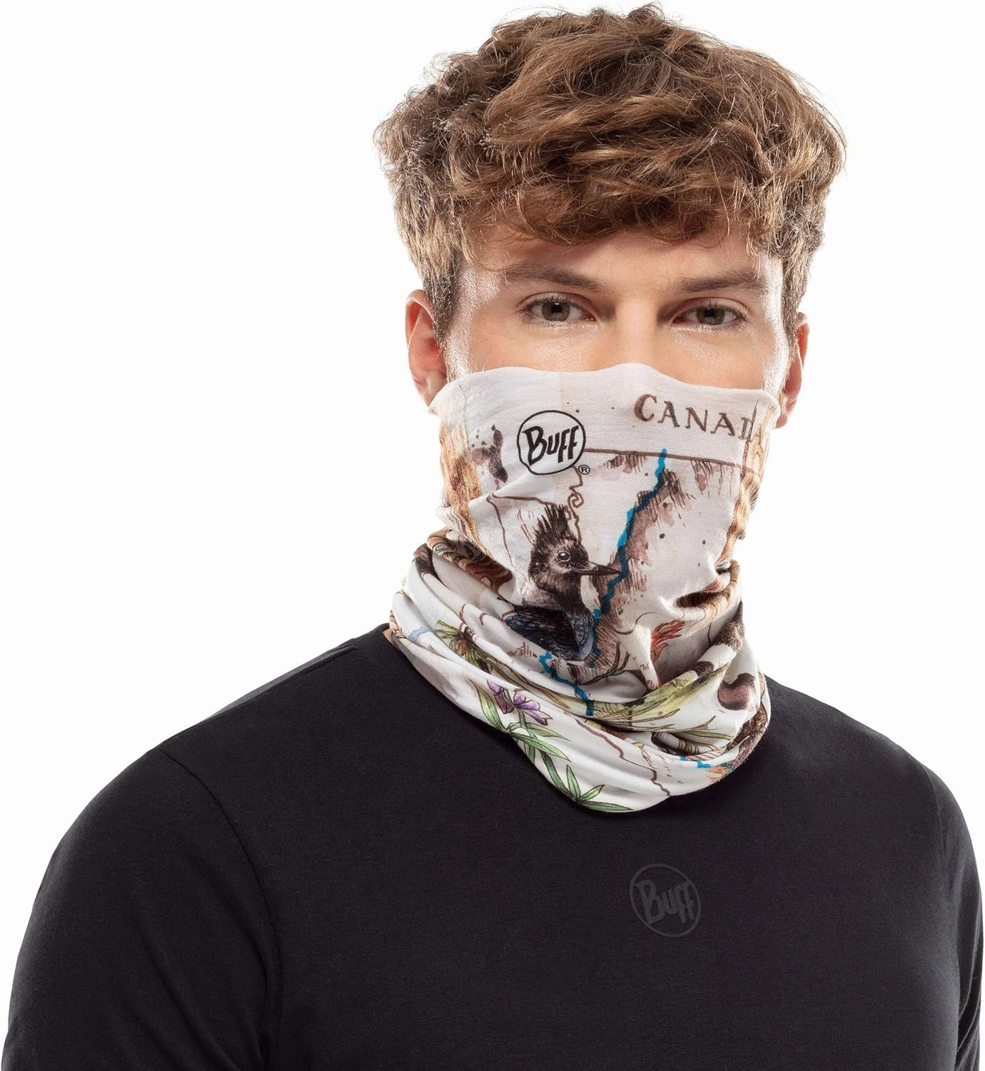 BUFF Original EcoStretch Neck Gaiter, UPF 50 Sun Protection, Breathable, Versatile, Quick Dry Face Mask, Adult Size