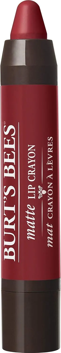 Burt's Bees 100% Natural Origin Moisturizing Matte Lip Crayon, Redwood Forest - 1 Crayon