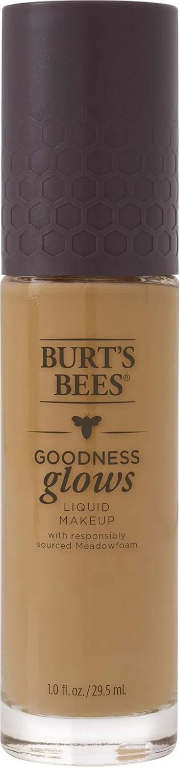 Burts Bees Goodness Glows Liquid Foundation, Pecan, 1.0 oz, Pack of 2