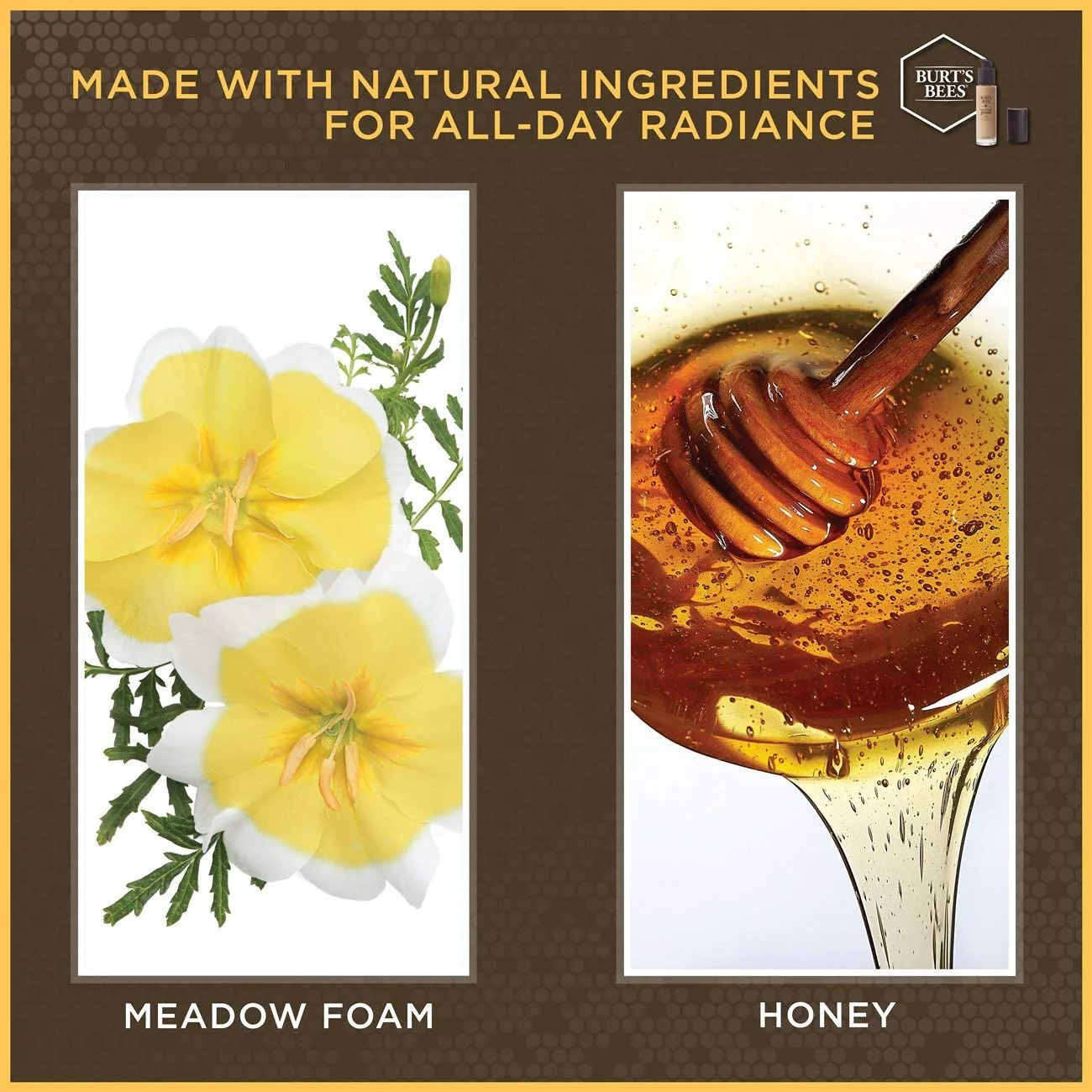 Burt's Bees Goodness Glows Liquid Makeup, Soft Honey - 1.0 Ounce