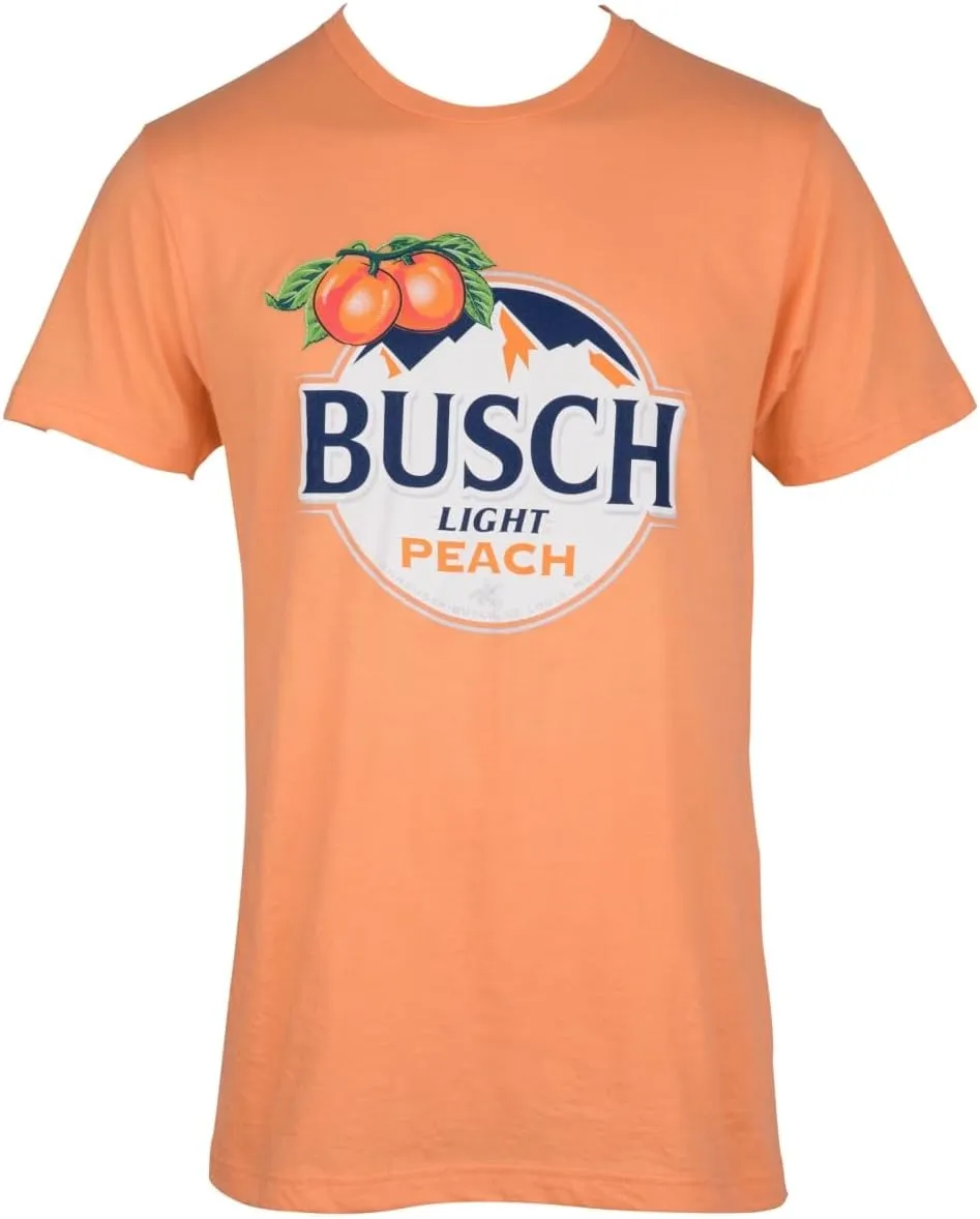 Busch Light Beer Proudly Brewed with Corn Circle Logo T-Shirt